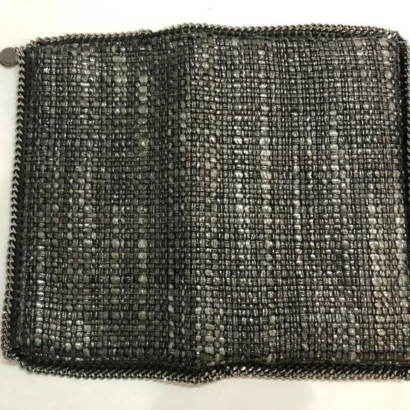 Stella McCartney Tweed Falabella Fold-over Clutch